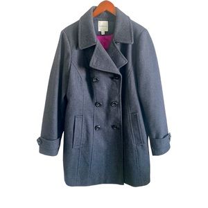 Gray Wool Coat size XL